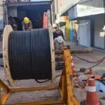 Revitalização da rua Independência | Inicia a instalação dos cabos de energia elétrica na rede subterrânea da rua Independência