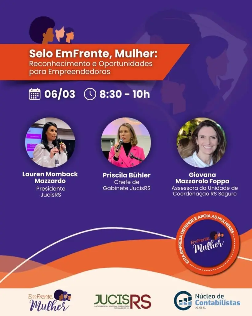 Selo EmFrente. Mulher valoriza ações de fortalecimento da mulher no ambiente de trabalho