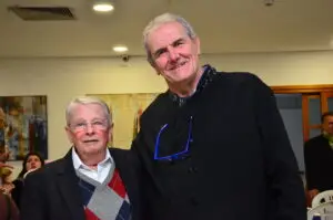 Adalberto Broecker, fundador e diretor da Oncologia Centenário e Sandro Cassel, integrante da Confraria do Ídio