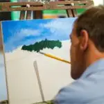 Espaço Sicredi Feitoria sedia exposição de Jeferson Hoffmann, artista que pinta com a boca