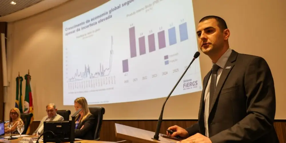 FIERGS projeta crescimento de 2,9% no PIB do Rio Grande do Sul em 2026