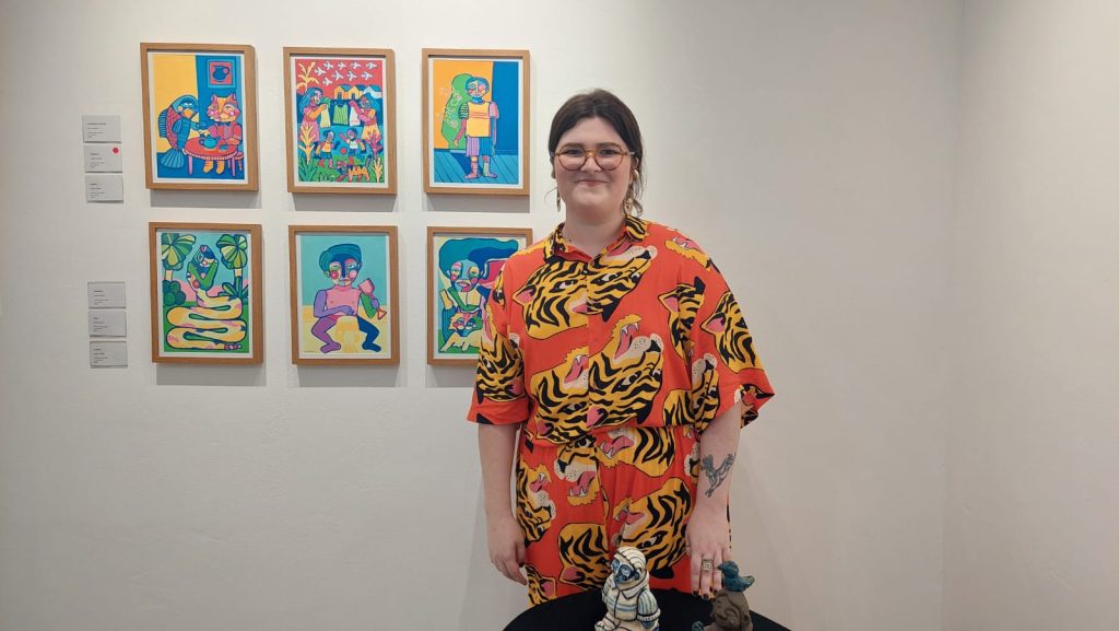 Artista visual Lorena Toniolo expõe na Galeria da Becker Haus Tortaria