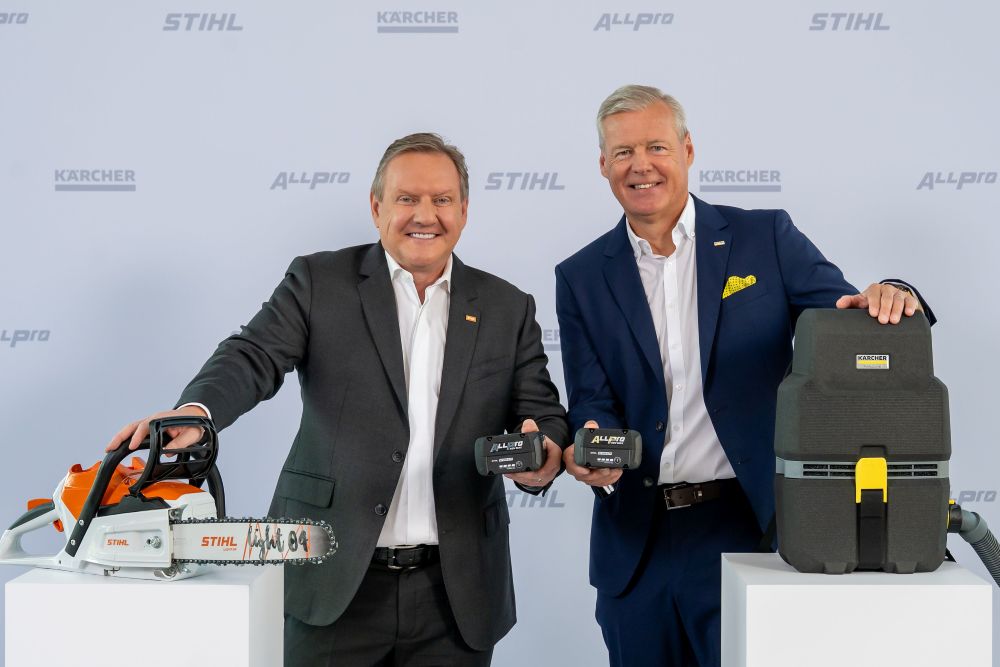 Stihl e Kärcher anunciam aliança para integrar sistemas de baterias
